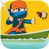 couverture jeu vidéo Ninja Fou Poissons Slasher - meilleur ninja de jeu défi slash