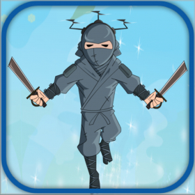 couverture jeu vidéo Ninja jump - helicopter head style