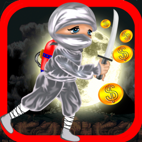 couverture jeu vidéo Ninja Kid Temple Adventure - Jetpack Runner Chasing Zombies