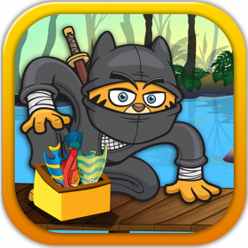 couverture jeu vidéo Ninja Kitty Poisson Slicer - Cute Kitten Pêche Quête