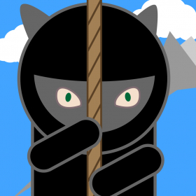 couverture jeu vidéo Ninja Kitty Rope Climb