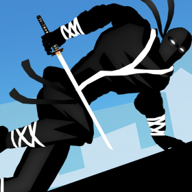 couverture jeu vidéo Ninja Parkour Dash: Escaping Vector Samurai & Jumping Sensei's Banzai & Throw-ing Shurikens Pro