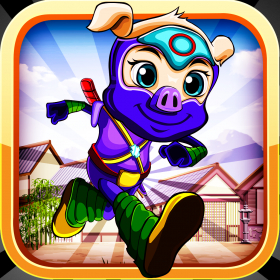 couverture jeu vidéo NInja Pig Endless Run Game Pro HD