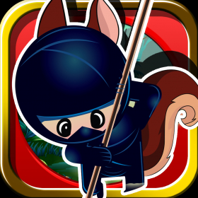 couverture jeu vidéo Ninja Squirrel Nut Throw Pro