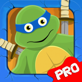 couverture jeu vidéo Ninja Turtles Petits vs Run Gravity toit Ville Mutant Zombies / Little Ninja vs City Mutant Zombies Rooftop Gravity Run Pro