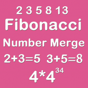 couverture jeu vidéo Number Merge Fibonacci 4X4 - Merging Number Tiles And Playing With Piano Music