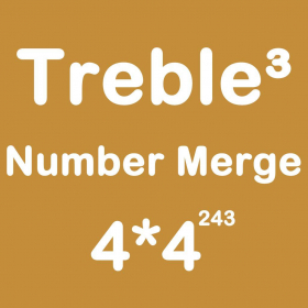 couverture jeu vidéo Number Merge Treble 4X4 - Sliding Number Tiles And Playing With Piano Music