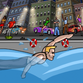 couverture jeu vidéo NY SWIM