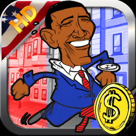 couverture jeu vidéo Obama Fund Run HD