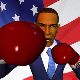 couverture jeu vidéo Obama vs. Romney: US Presidential Election Boxing