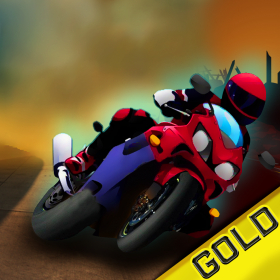 couverture jeux-video Old biker riding his motorcycle all night on the desert road - Gold Edition