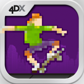 couverture jeu vidéo Ollie Pop - 8Bit Retro Skateboarding