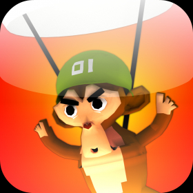 couverture jeu vidéo ParaChimps: Endless Battle of Boom Slinghot Pineapple Beach