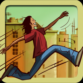 couverture jeu vidéo Parkour Run - Grim Oz Freestyle toit Running (jeu gratuit)