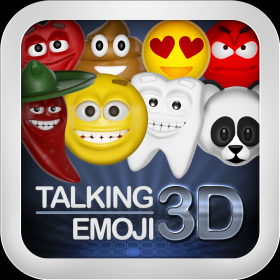 couverture jeu vidéo Parler Emoji 3D - Helium Booth Voice Changer Maker Free Gif Vidéo