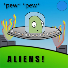 couverture jeu vidéo Pew Pew Aliens