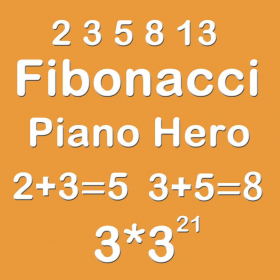 couverture jeu vidéo Piano Hero Fibonacci 3X3 - Sliding Number Tiles And Playing With Piano Music