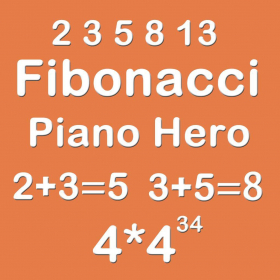 couverture jeu vidéo Piano Hero Fibonacci 4X4 - Sliding Number Tiles And Playing The Piano