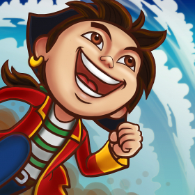 couverture jeu vidéo Pirate Run 3D Chasse au trésor Aventure - Combat à l&#039;épée Sauter Journey Quest Pro