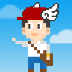 couverture jeu vidéo pixel homme échelle d'escalade