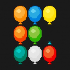 couverture jeu vidéo Pixel Touch : Popping balloons