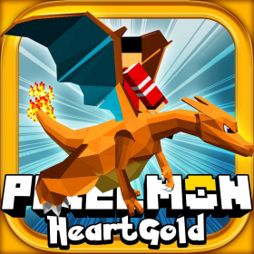 couverture jeu vidéo Pixelmon HeartGold Edition: Hunter Survival Mini Block Game with Multiplayer