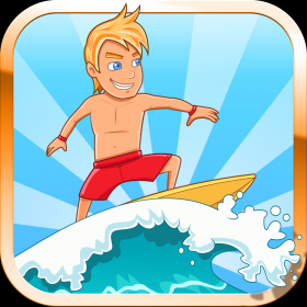 couverture jeu vidéo Planche de surf Ville Rush Sauvegarder amortissement Uni libre par Appgevity LLC
