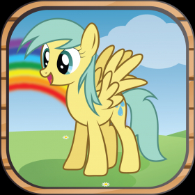 couverture jeu vidéo Pony Jump Game: Cute Little Ponies jump through the magic forest