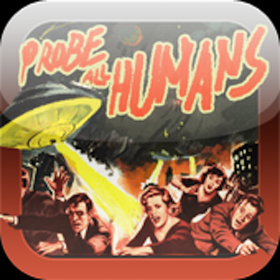 couverture jeu vidéo Probe All Humans - Retro UFO Battle Story