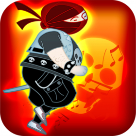couverture jeu vidéo Puissant métal Ninja Run + - Un moine ivre contre métro Villains HD
