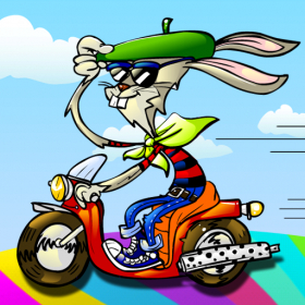 couverture jeu vidéo Rabbit Bike Racing