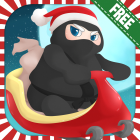 couverture jeu vidéo Racing Ninja Santa Claus - Fun Christmas Jumping Adventure Game For Kids And Girls FREE