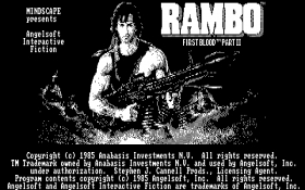 couverture jeu vidéo Rambo: First Blood Part II