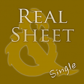 couverture jeu vidéo Real Sheet: D&amp;D 4th Edition + Dice Table