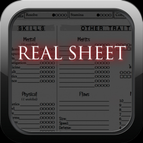 couverture jeu vidéo Real Sheet: NWOD Hunter