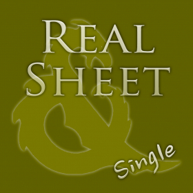 couverture jeu vidéo Real Sheet: Pathfinder + Dice Table