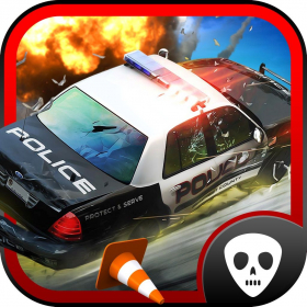 couverture jeu vidéo Reckless Cops Rival Bandits 3D Xtreme 911 Police Car Smash Racing