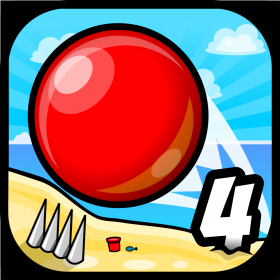 couverture jeu vidéo Red Bouncing Ball Spikes 4