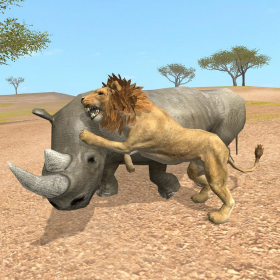 couverture jeu vidéo Rhino Survival Simulator
