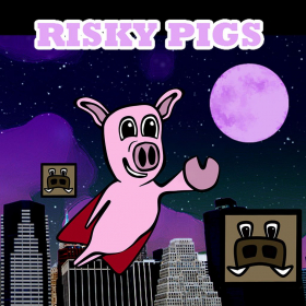 couverture jeu vidéo Risky Pigs