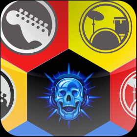 couverture jeu vidéo Rock Show and Skulls jewel match puzzle game - Free Edition