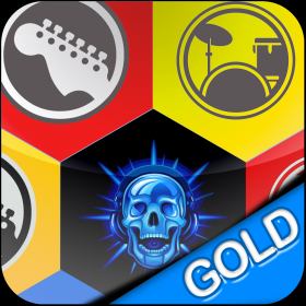 couverture jeu vidéo Rock Show and Skulls jewel match puzzle game - Gold Edition
