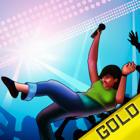 couverture jeux-video rock star foule parti surf: la musique métal folle nuit de concert lourde - gold edition