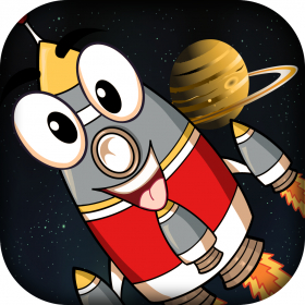 couverture jeu vidéo Rocket Jump Heureux - rapide Asteroid Hopper Aventure - Premium