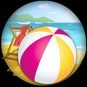 couverture jeu vidéo Rouler Beach Ball Skill Game