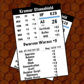 couverture jeu vidéo RPG Sheets