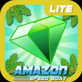 couverture jeu vidéo Ruée vers les bijoux d’Amazonie en bateau de vitesse - Amazon Speed Boat Jewel Rush Escape Lite