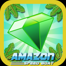 couverture jeu vidéo Ruée vers les bijoux d’Amazonie en bateau de vitesse - Amazon Speed Boat Jewel Rush Escape Pro