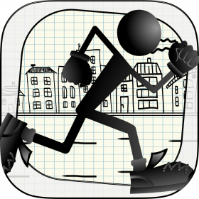 couverture jeu vidéo Run Sauter Manie Stickman - jeux de moto foot jeu billard coiffure gratui jigsaw puzzle d