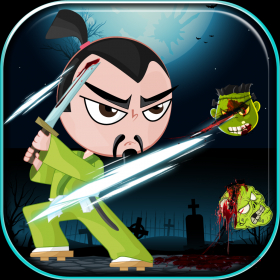 couverture jeu vidéo Samouraï au sabre katana FREE - une folle aventure de chasseur de zombies